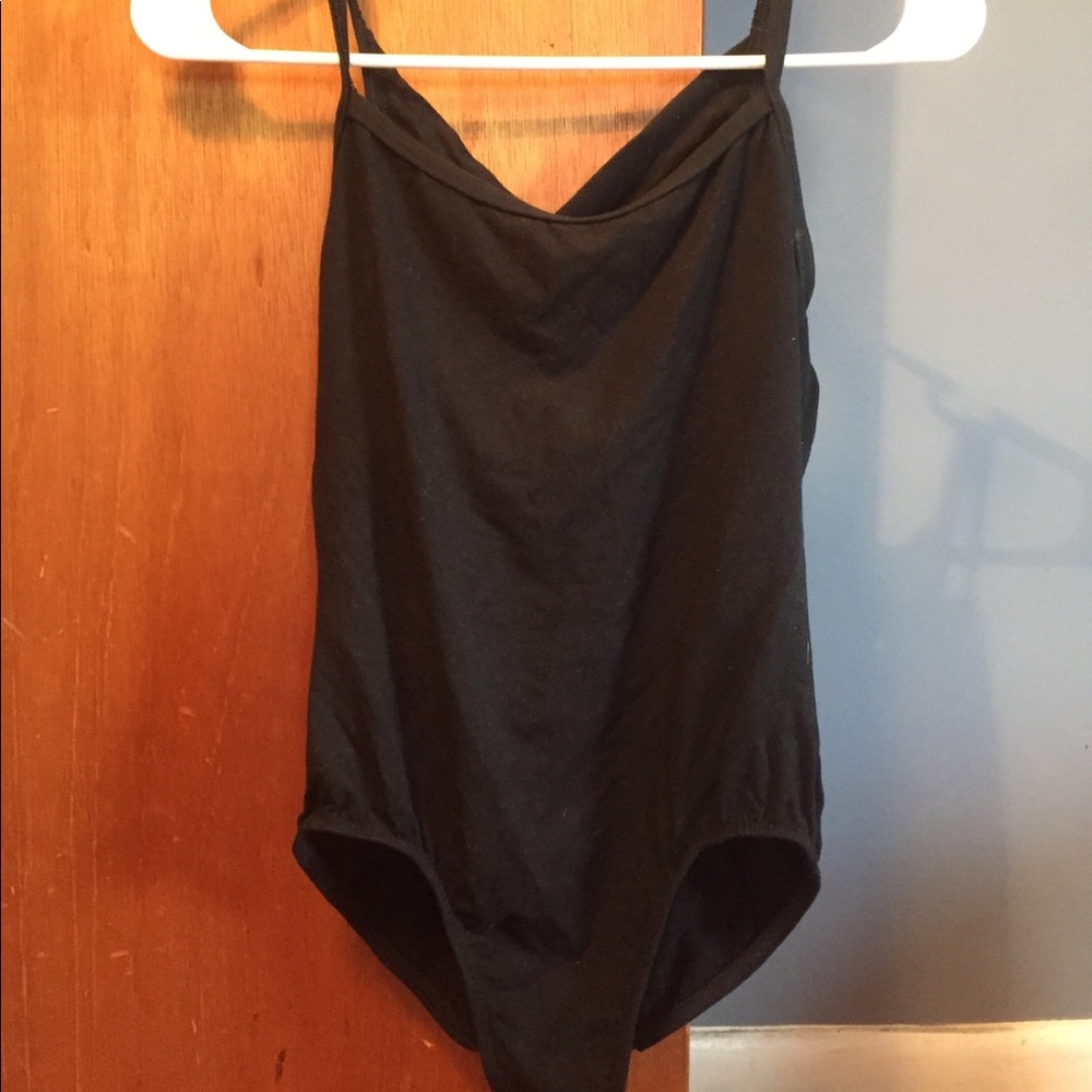 Black dance leotard